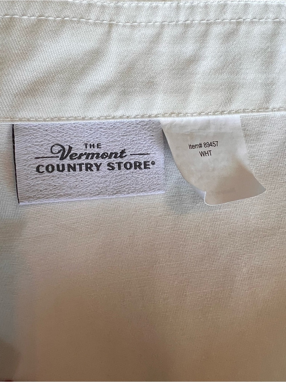 Peanuts Christmas Themed Off-White Apron from The Vermont Country Store - Picture 6 of 7
